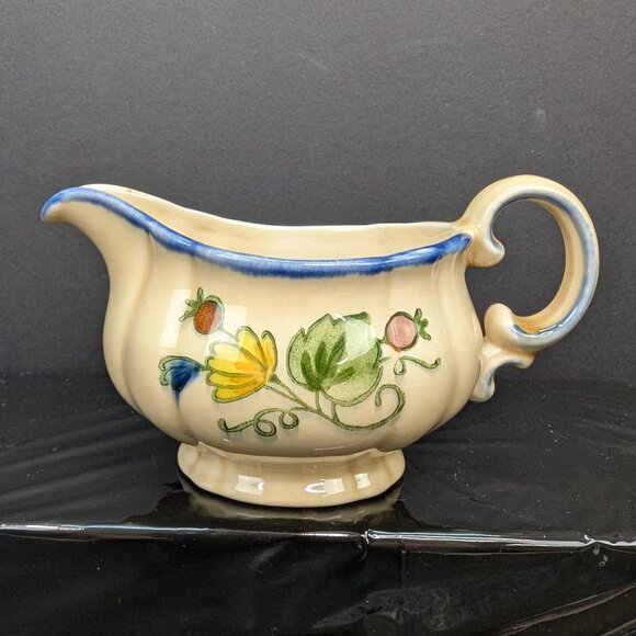 Vernon Ware By Metlox GIGI Handpainted Stoneware Creamer 679 Made in California - Picture 1 of 8